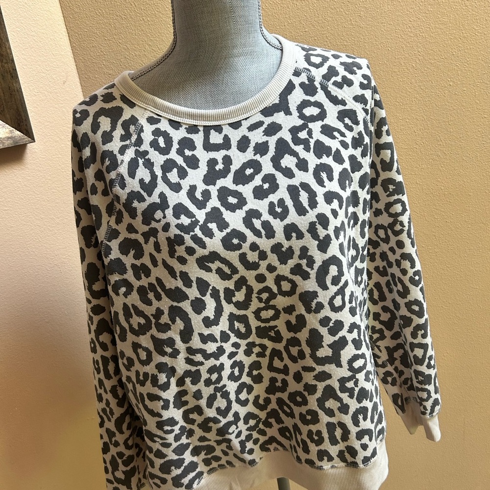 Grayson Threads Black and White Leopard Sweater